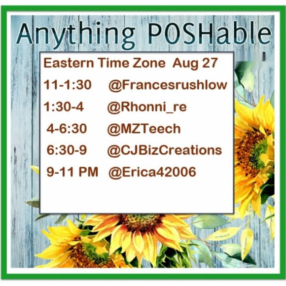 Other - Anything POSHable Saturday Share Show with Pam.